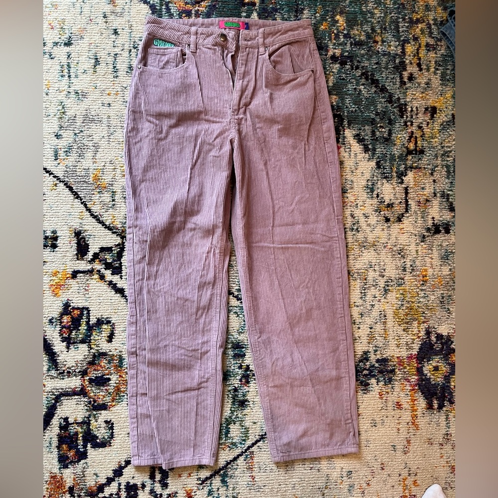 Empyre Mauve Corduroy High-Rise Pants